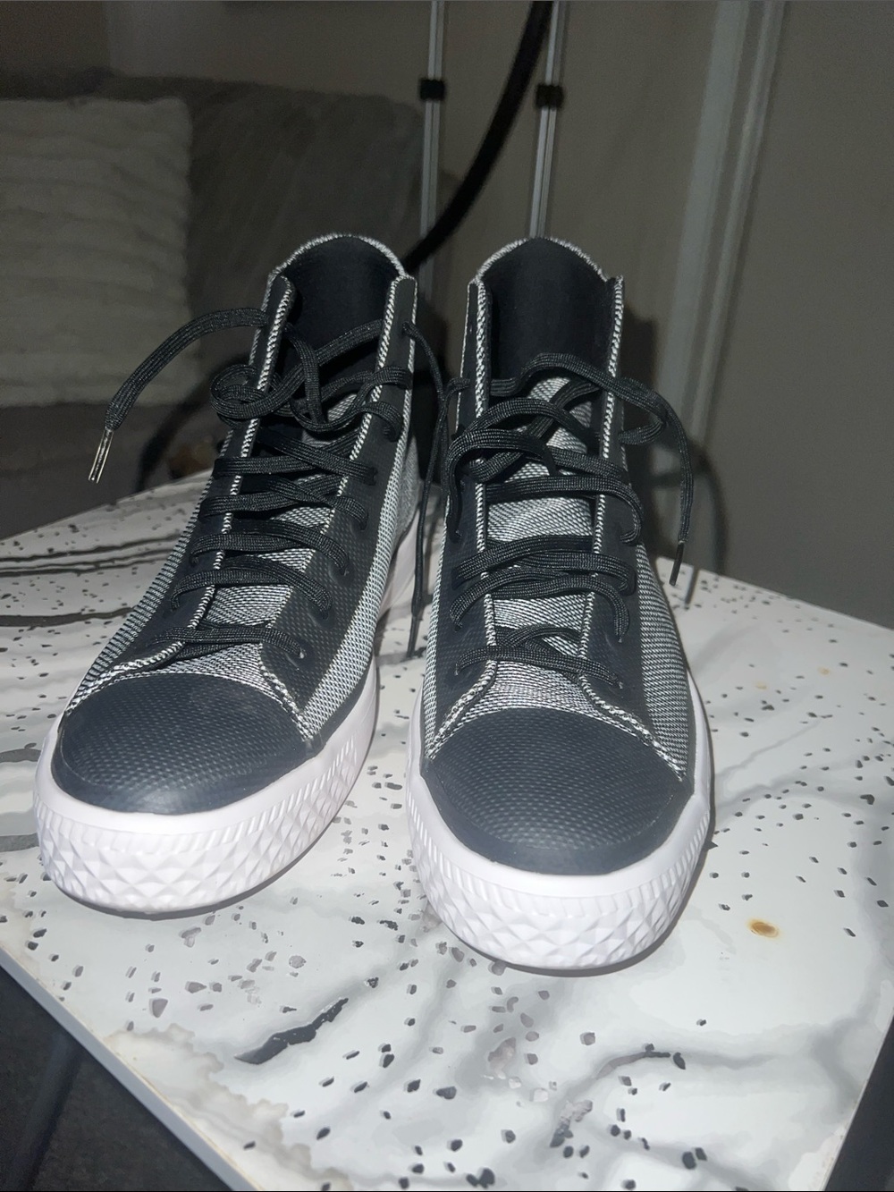 Converse Black High-Top Lace-Up Sneakers